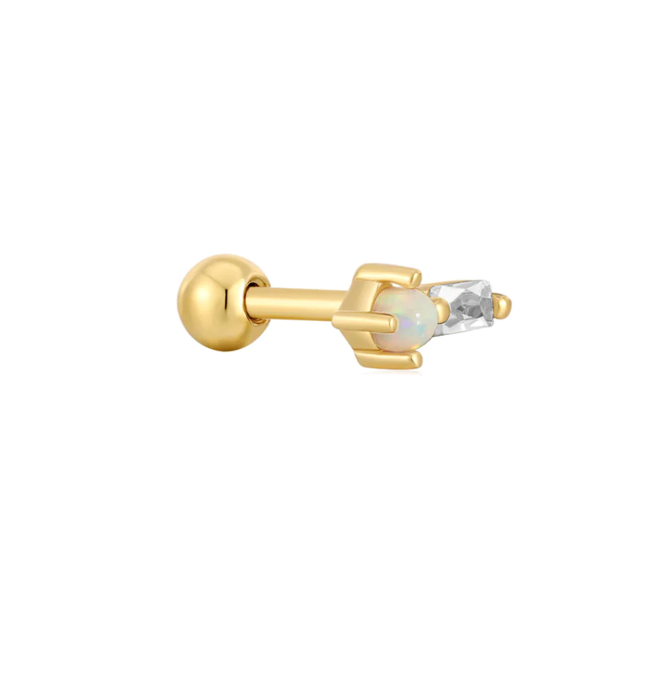 ANIA HAIE KYOTO OPAL SPARKLE BARBELL SINGLE EARRING