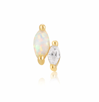 ANIA HAIE KYOTO OPAL AND SPARKLE MARQUISE SINGLE EARRING