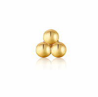 ANIA HAIE TRIPLE BALL BARBELL SINGLE EARRING