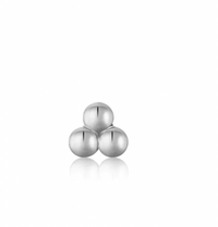 ANIA HAIE TRIPLE BALL BARBELL SINGLE EARRING