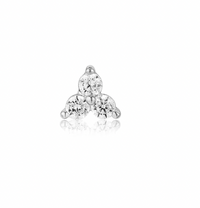 ANIA HAIE TRIO SPARKLE BARBELL SINGLE EARRING