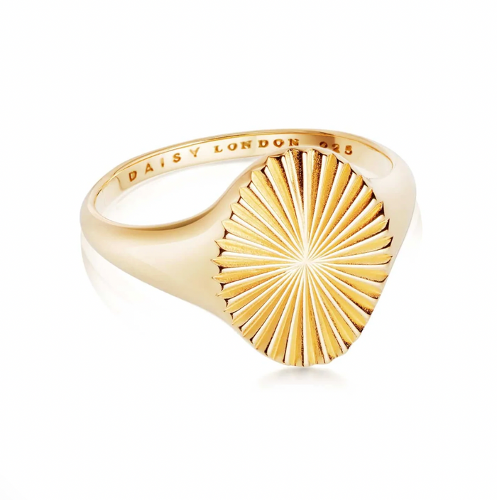 DAISY LONDON  X ESTÉE LALONDE GOLD SUN SIGNET RING