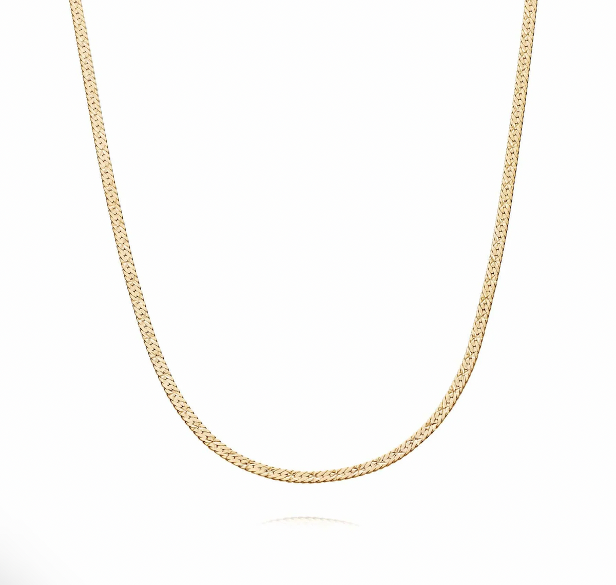 DAISY LONDON X ESTÉE LALONDE SHORT FLAT SNAKE CHAIN NECKLACE