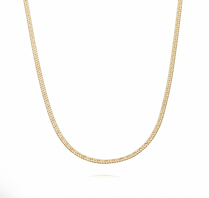 DAISY LONDON X ESTÉE LALONDE SHORT FLAT SNAKE CHAIN NECKLACE