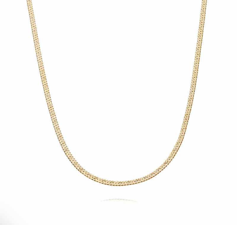 DAISY LONDON X ESTÉE LALONDE SHORT FLAT SNAKE CHAIN NECKLACE