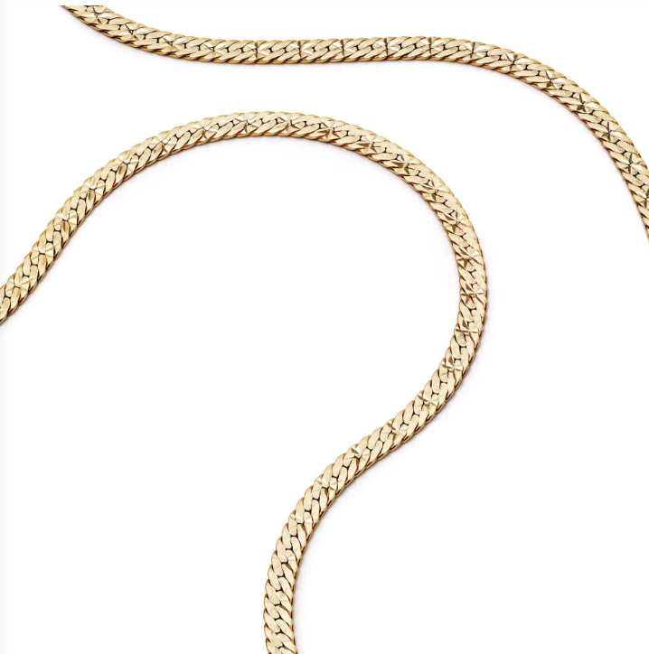 DAISY LONDON X ESTÉE LALONDE SHORT FLAT SNAKE CHAIN NECKLACE