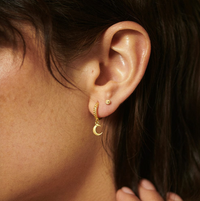 DAISY LONDON X ESTÉE LALONDE LUNA HUGGIE CHARM EARRINGS