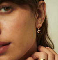 DAISY LONDON X ESTÉE LALONDE LUNA HUGGIE CHARM EARRINGS