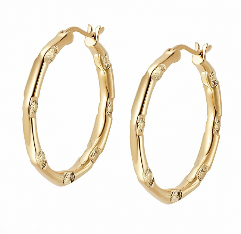 DAISY LONDON X ESTÉE LALONDE GODDESS GLOW HOOP EARRINGS