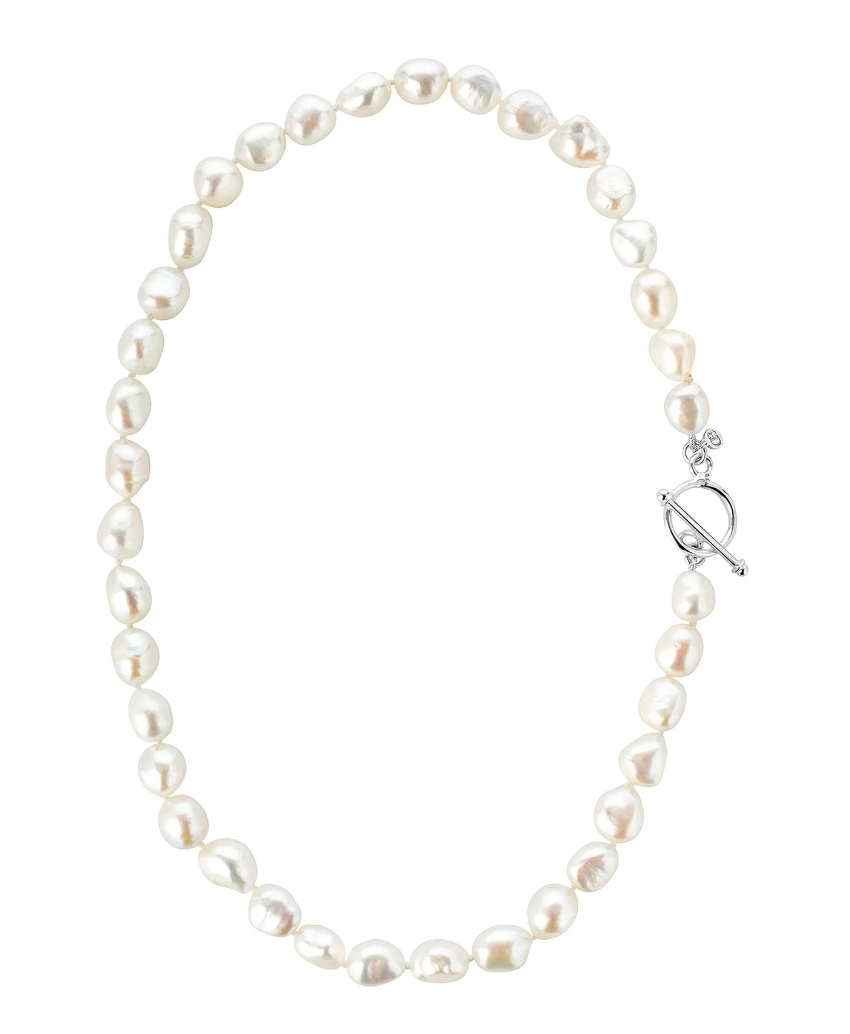 CLAUDIA BRADBY BAROQUE HAND KNOTTED PEARL NECKLACE