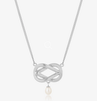 CLAUDIA BRADBY LOVE KNOT PEARL NECKLACE