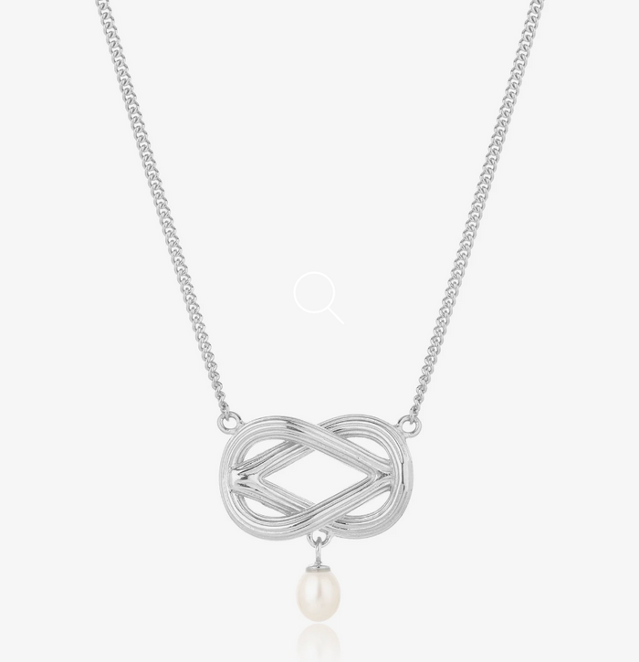 CLAUDIA BRADBY LOVE KNOT PEARL NECKLACE