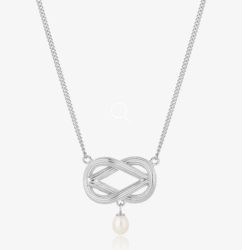 CLAUDIA BRADBY LOVE KNOT PEARL NECKLACE