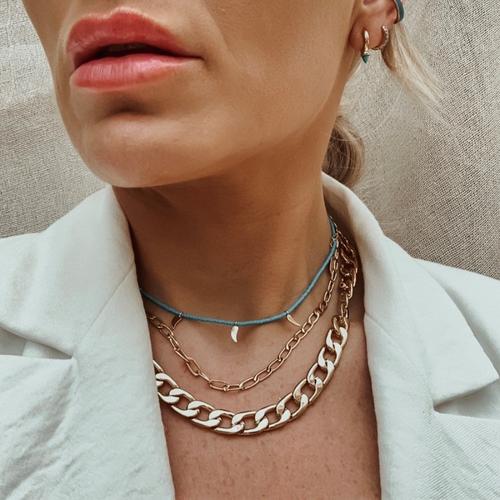 Buy Silver Tone Rectangular Link Chunky Chain Necklace from the Next UK  online shop