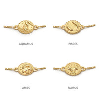 RACHEL JACKSON ZODIAC MINI ART COIN GOLD BRACELET