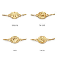 RACHEL JACKSON ZODIAC MINI ART COIN GOLD BRACELET