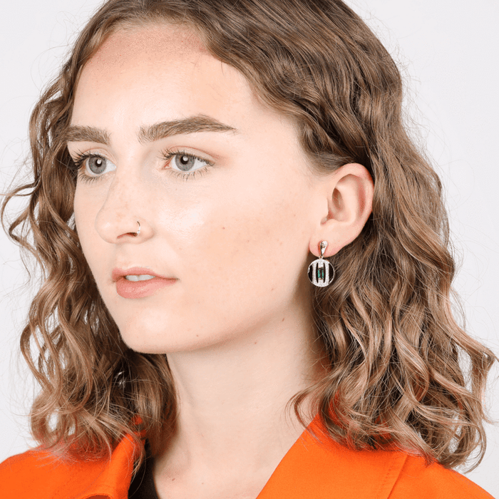 V BY LAURA VANN DAPHNE CIRCLE DROP EARRINGS