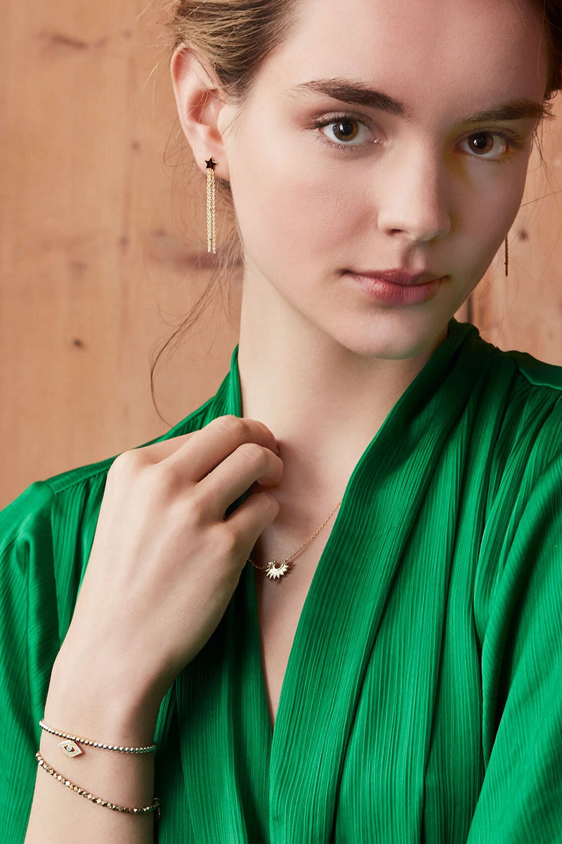 ESTELLA BARTLETT HALF SUNBURST NECKLACE
