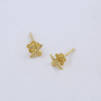 ALEX MONROE FORGET ME NOT STUD EARRINGS