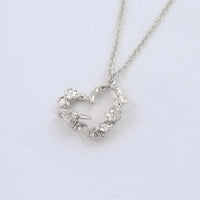 ALEX MONROE FLORAL HEART WITH ITSY BITSY BEE NECKLACE