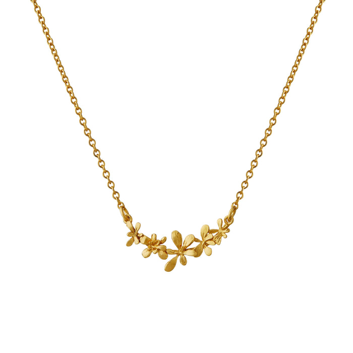 ALEX MONROE SPROUTING ROSETTE IN-LINE NECKLACE