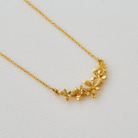 ALEX MONROE SPROUTING ROSETTE IN-LINE NECKLACE