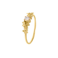 ALEX MONROE BEEKEEPER GARDEN RING WITH 0.11CT DIAMOND