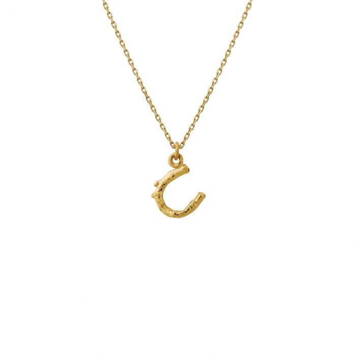 ALEX MONROE TEENY TINY HORSESHOE NECKLACE